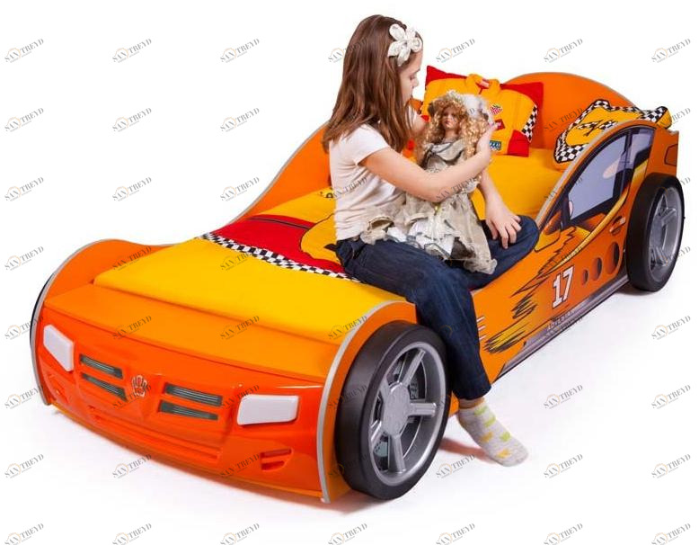 Кровать машина ABC-KING Champion (160*90) Оранж 4631147956798
