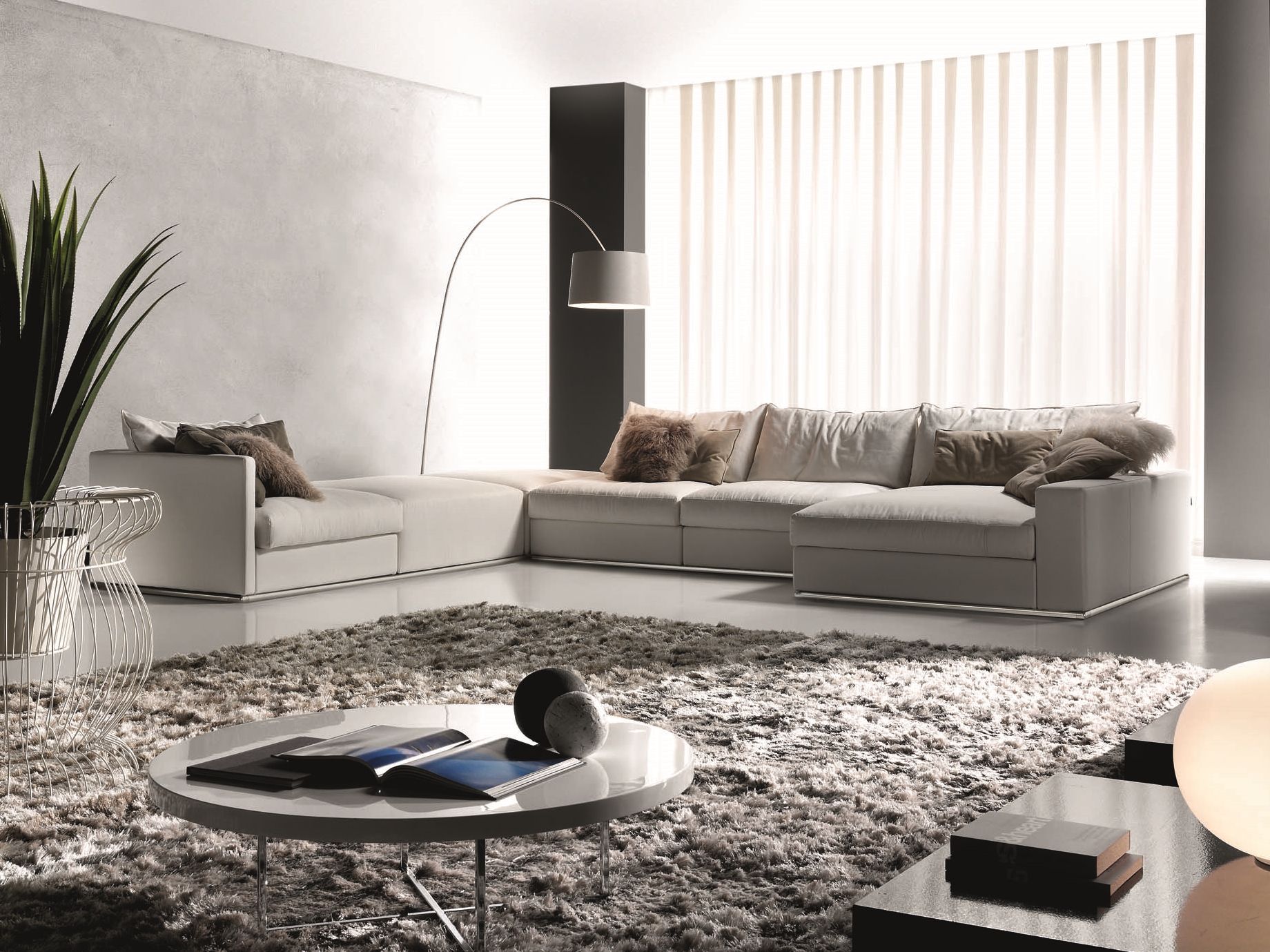 Угловой диван из ткани Former In Italia ARCH-00034067 - Вид №1