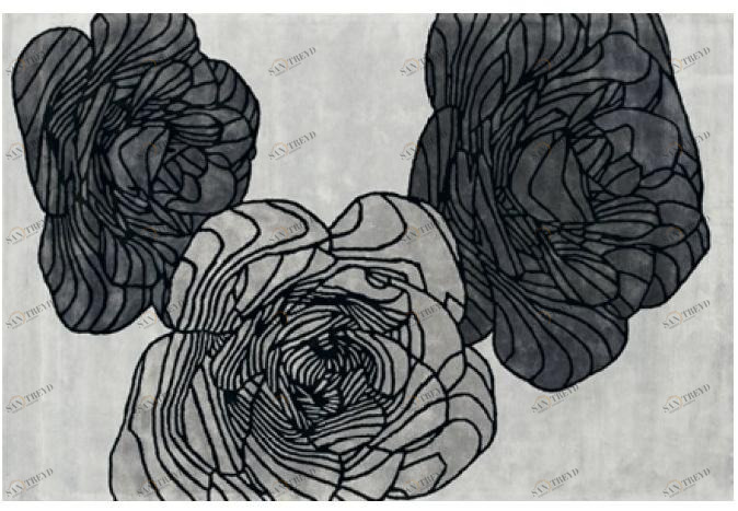 Toulemonde Bochart Прямоугольный коврик ручной работы из шелка The designers sun-id-1452331