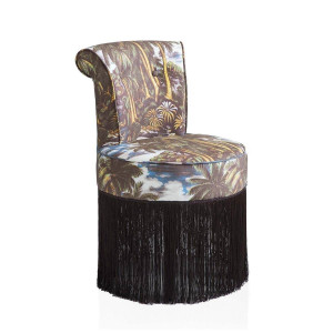700476-76 ABHIKA СТУЛ DIDI W / FRINGE BROWN