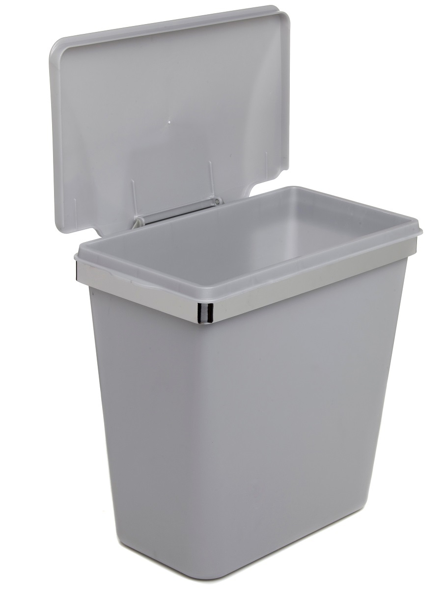 Контейнер для мусора на дверцу Zeta 11 Metallic Grey NAVAKO 10031 - Вид №1