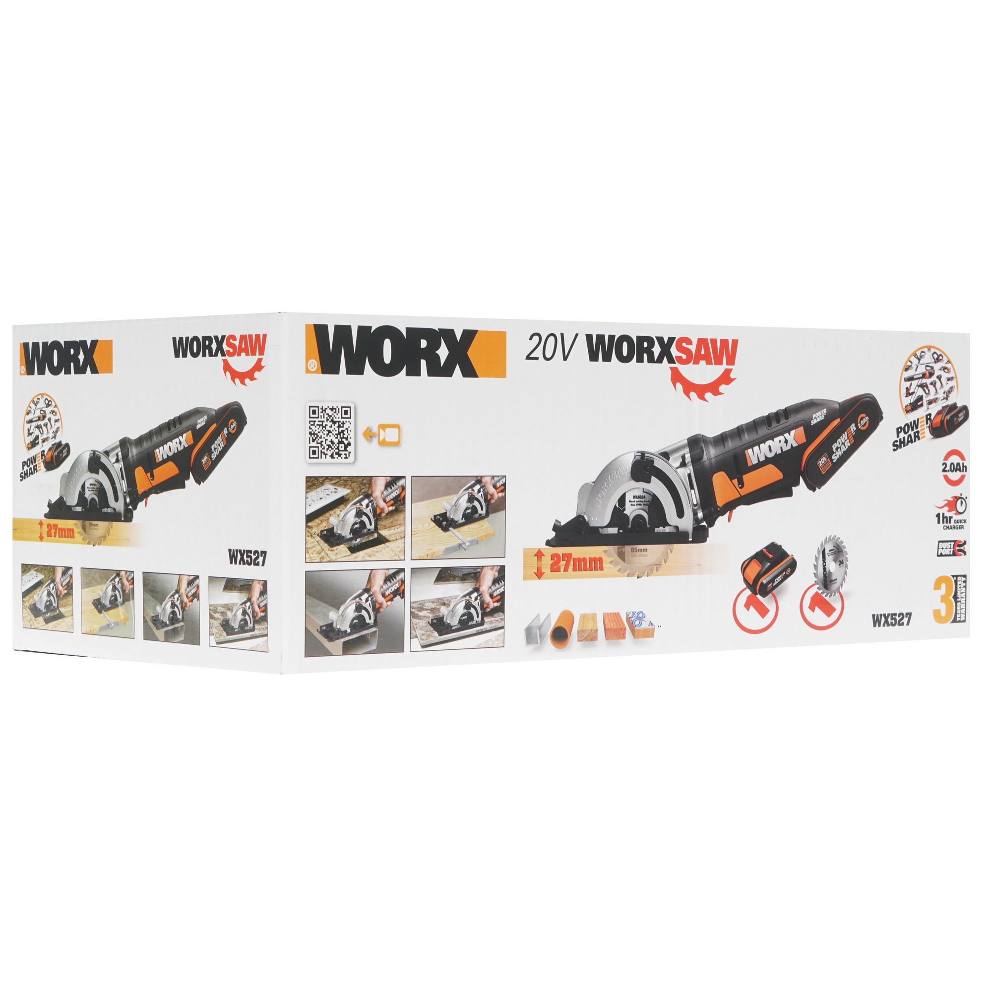 Пила дисковая Worx WX527 PowerShare 20V 8143023 STDN-0044338 - Вид №8