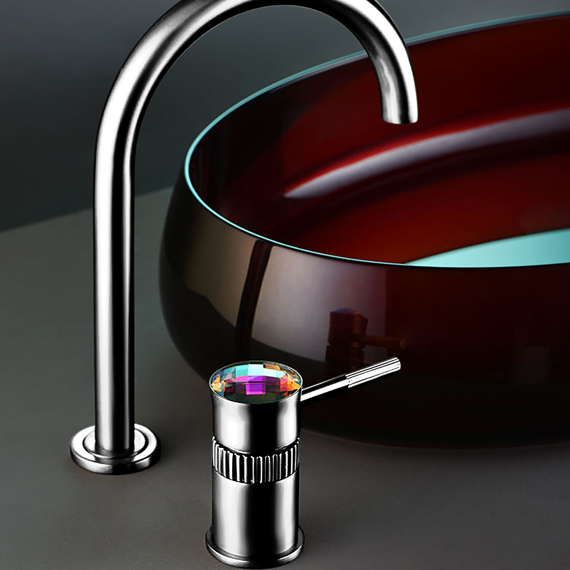 Однорычажный смеситель для раковины с 2 отверстиями Fontana Showers ALBINO ARCH-00144011 - Вид №1