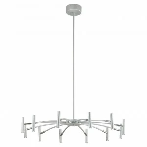 Подвесная светодиодная люстра Favourite Cornetta 2123-12P FAVOURITE ДИЗАЙНЕРСКИЕ, CORNETTA SILVER 137828 Серебро
