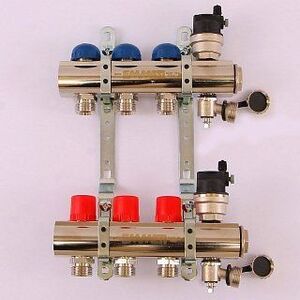 Колл. группа EMMETI TOPWAY 1"x3/4" ЕК 3 выхода с термостатическими вентилями