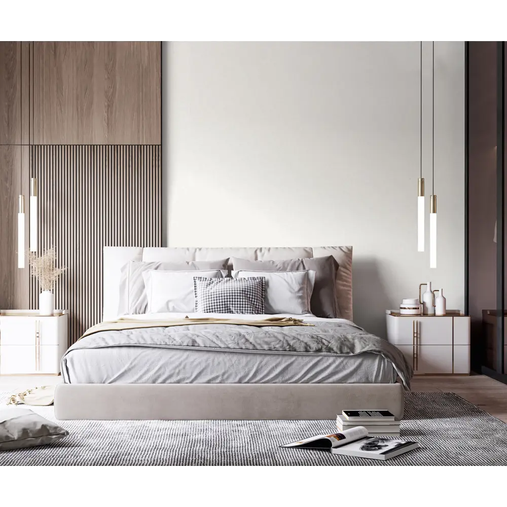 Флизелиновые обои Wallsecret Crystal - элегантный беж для стильного интерьера 89024729 STLM-0836390 - Вид №3