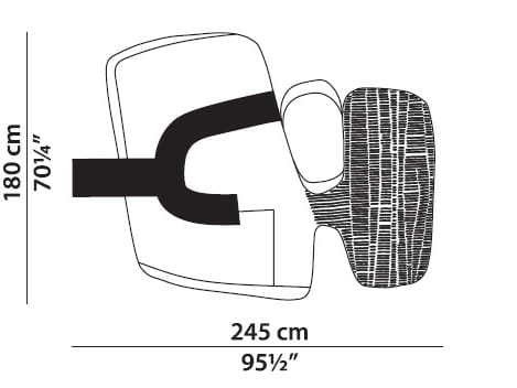 Ковер ручной работы с геометрическим рисунком Baxter Himani ARCH-00032074 - Вид №5