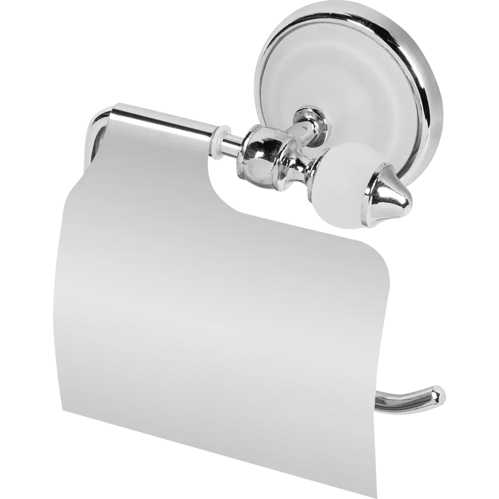 Держатель для туалетной бумаги с крышкой матовый цвет хром АКВАЛИНИЯ 8500 STLM-2143510