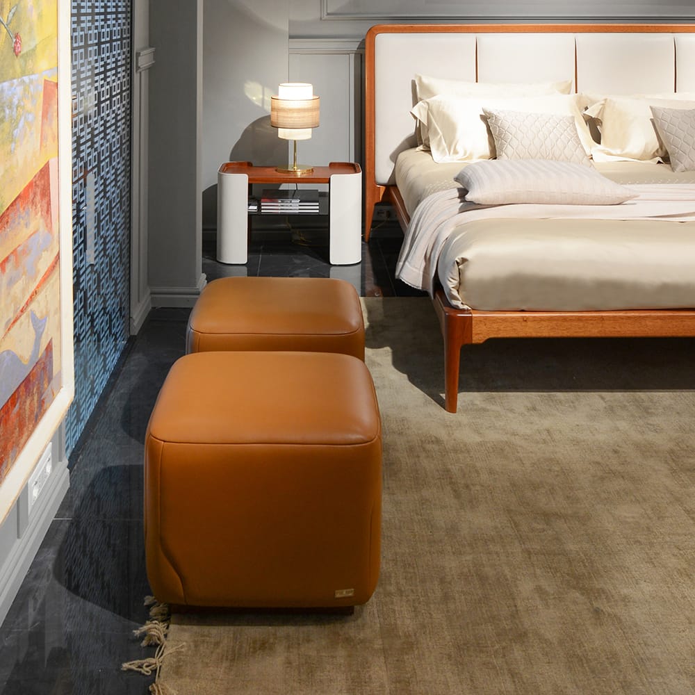 Кожаный квадратный пуф Formitalia PIER ARCH-00101668 - Вид №8