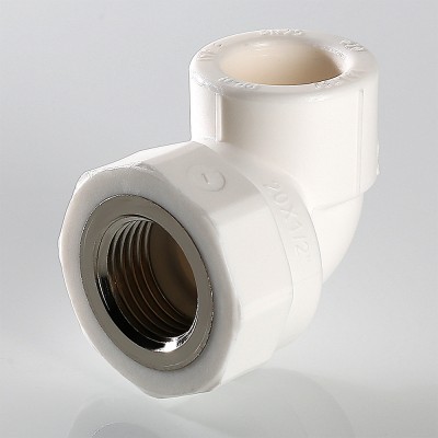 VTp.752.0.02005 Фитинг полипропиленовый – угольник с переходом на внутреннюю резьбу Valtec 20 мм х 3/4"  - Вид №3