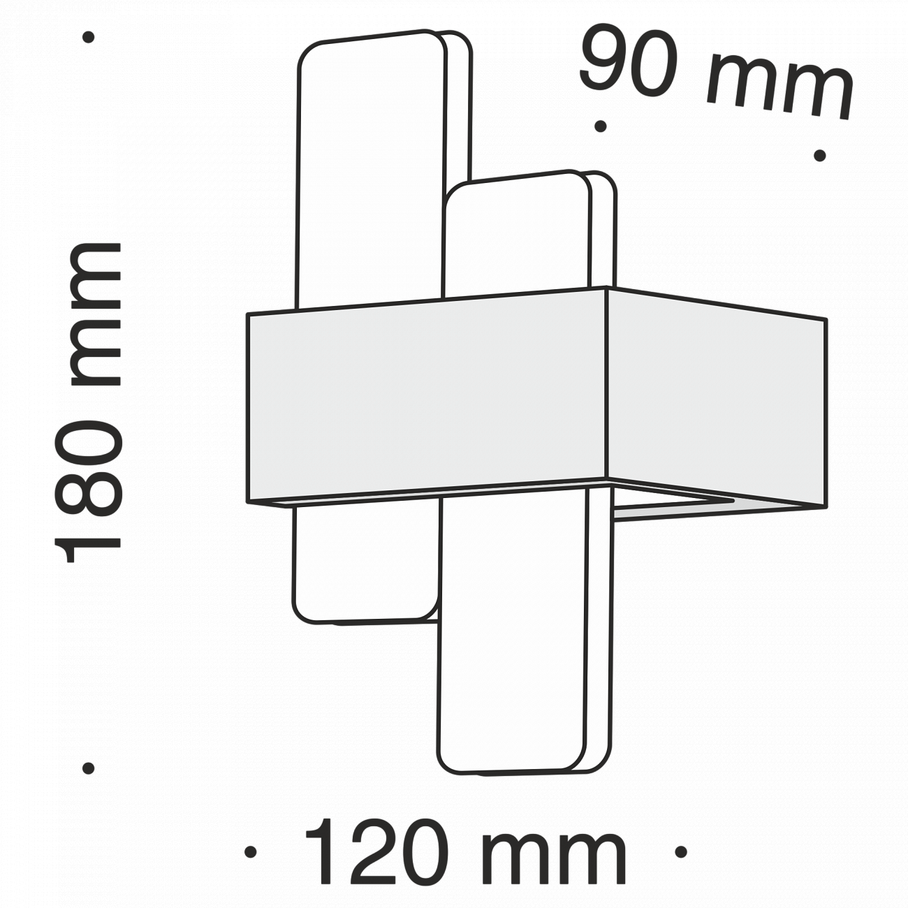 Бра настенное белое Mix L6W TECHNICAL CEILING & WALL 00-3957401 Белый  - Вид №2