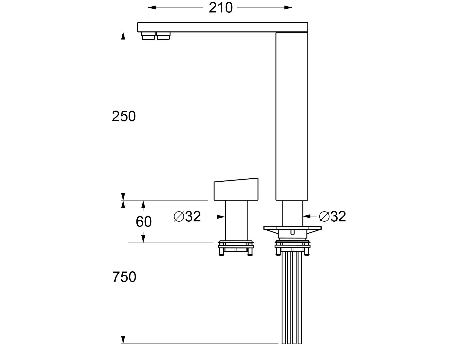 Электронный напольный кухонный кран с очистителем GUGLIELMI RUBINETTERIE чистый ARCH-00106880 - Вид №3