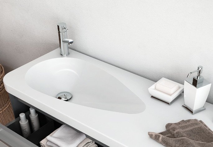 TP101-00CB00E-0000 Раковина TP101 мебельная (45*100 см) Creavit  - Вид №1