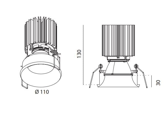 Круглый утопленный потолочный светильник Lucifero's Nyx ARCH-00100711 - Вид №12