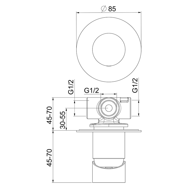 NB880101741 Смеситель для душа Webert One-B  - Вид №1