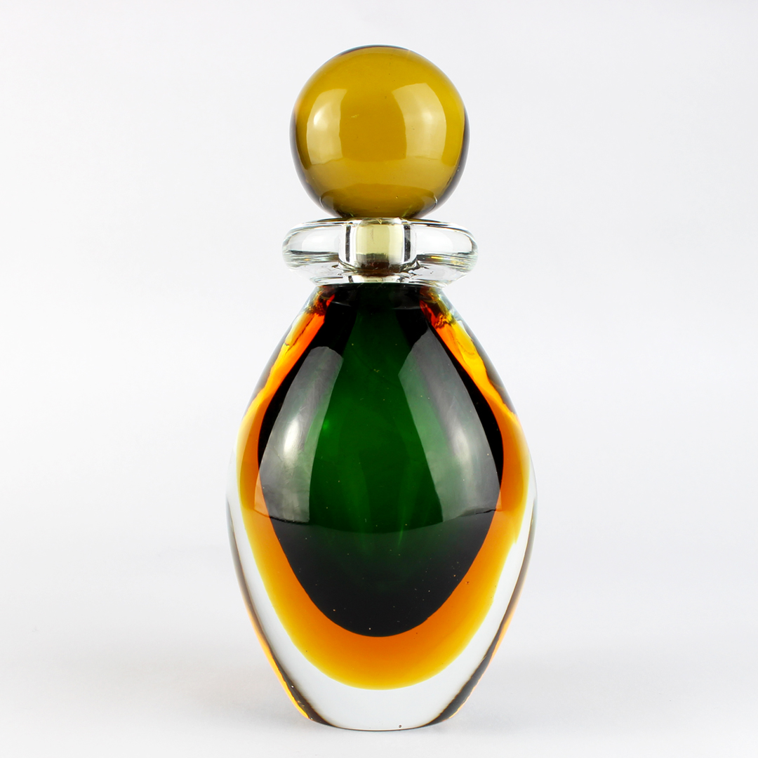 3092 ORIGINALMURANOGLASS Флакон Чертоза - соммерсо - Original Murano Glass OMG 7 см  - Вид №1