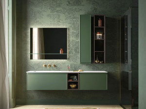 Подвесной умывальник с ящиками