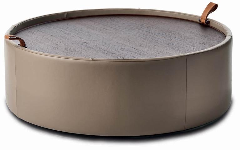 TUMIDEI Пуф для хранения, обитый кожей sun-id-1479813 - Вид №2