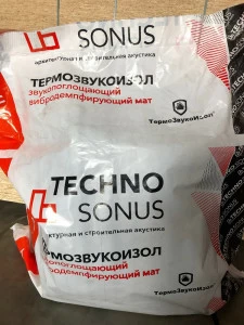 Материал звукоизоляционный ТермоЗвукоИзол Стандарт 10мх1,5мх14мм TECHNO SONUS