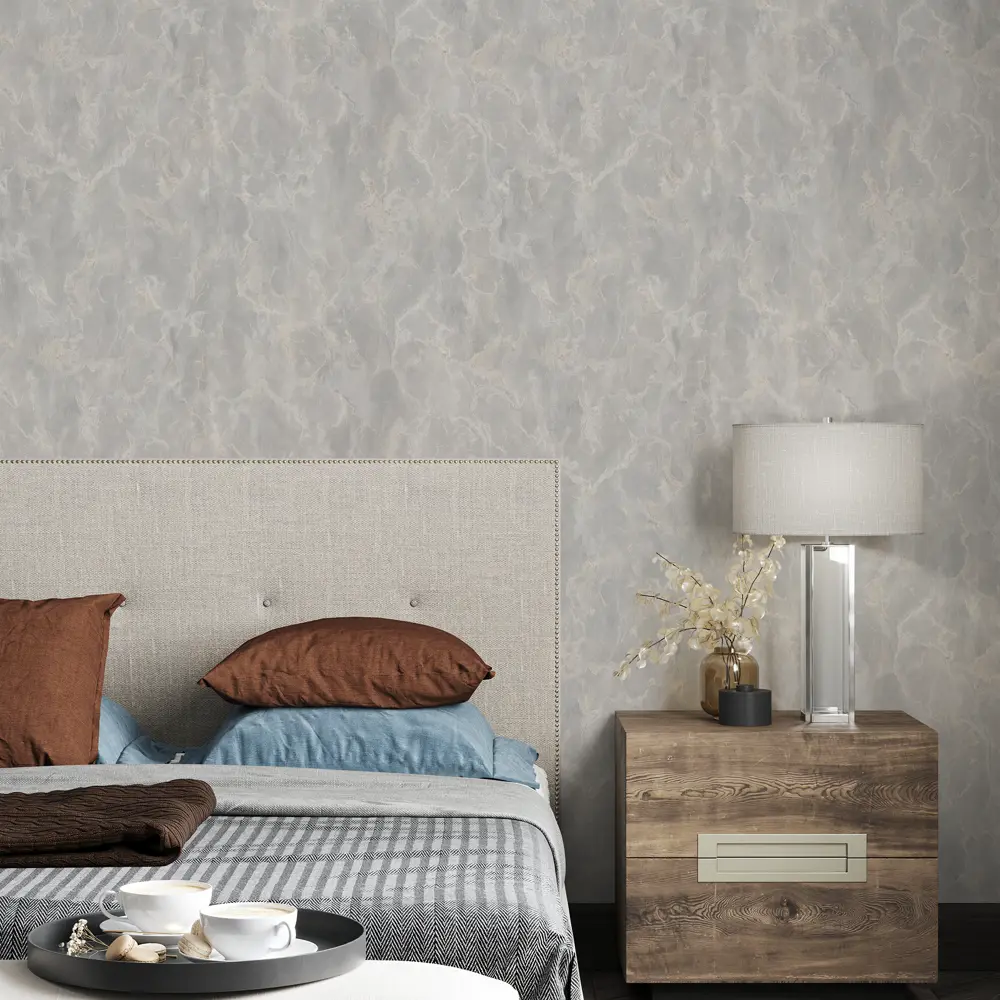 Обои флизелиновые Palitra Family Clairis коричневые 1.06 м 71904-42 85570641 STLM-2161090 - Вид №2
