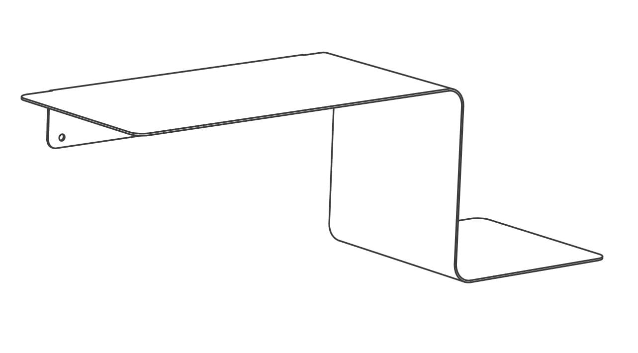 Магнитная полка из листового металла Ob-Jack Nora ARCH-00002933 - Вид №9