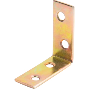 Уголок мебельный KSZ 40x40x15x1.75 желтый цинк