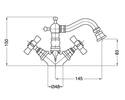 Смеситель MIGLIORE Princeton ML.PRN-844.RA для биде - медь  - Вид №3
