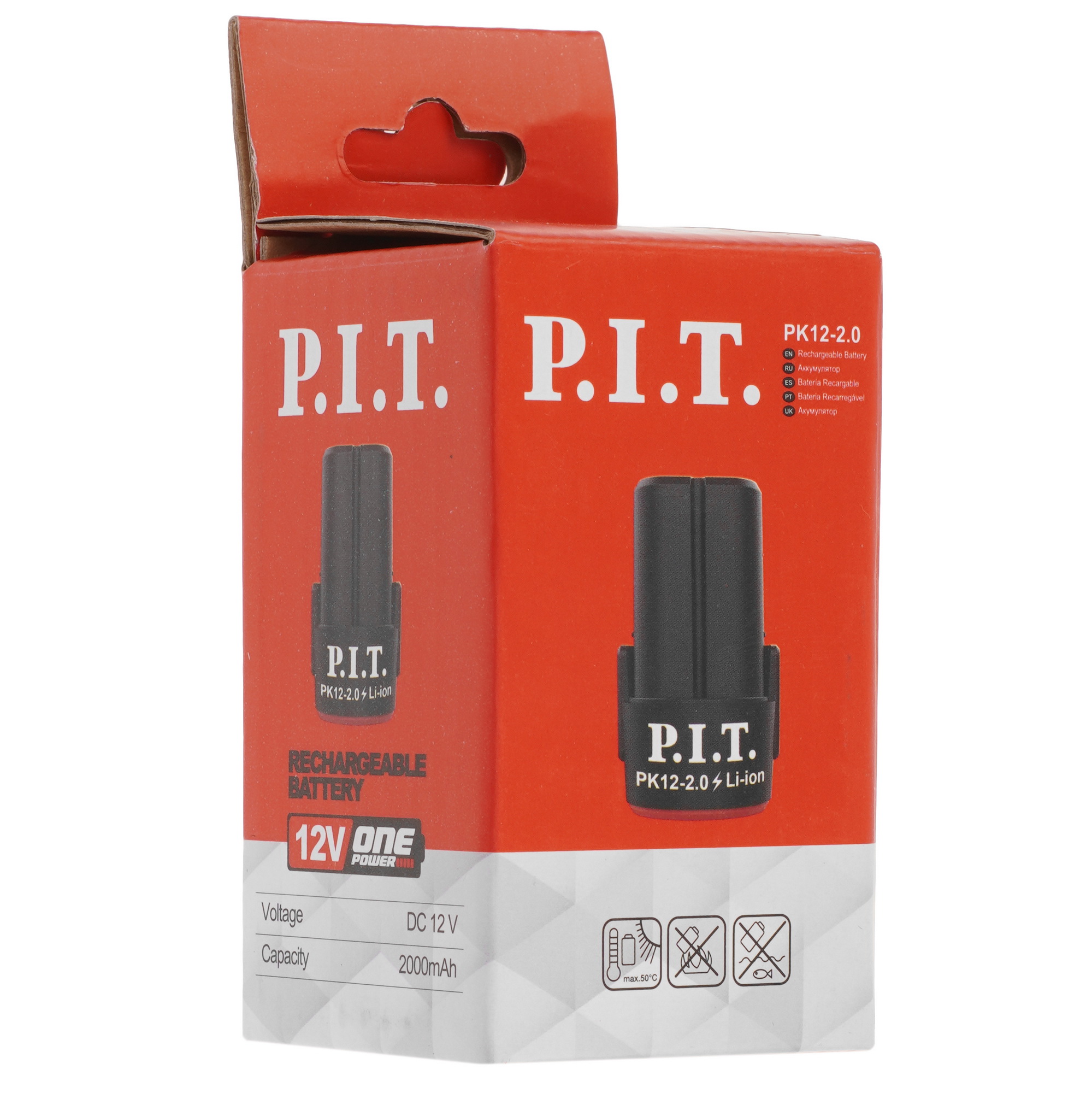 Аккумулятор P.I.T. OnePower PK12-2.0 OnePower 12V 5604929 PIT STDN-0023862 - Вид №4