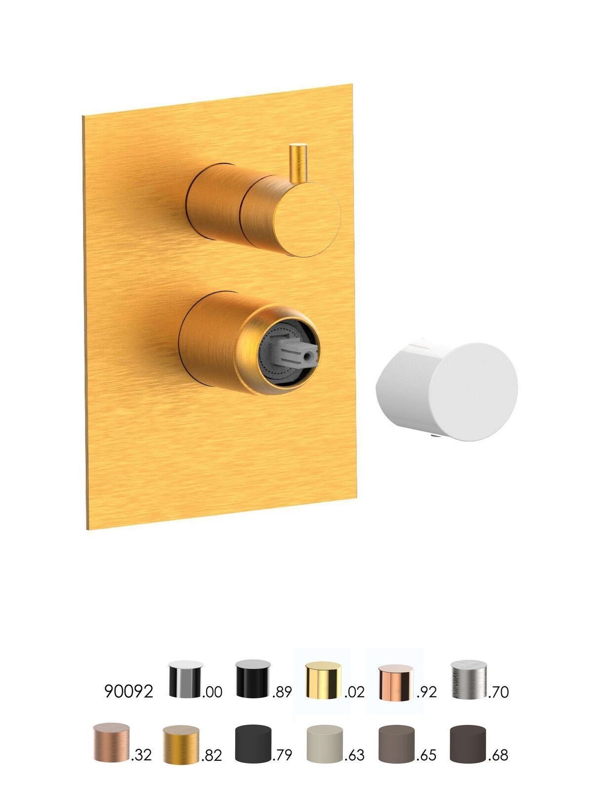 Встраиваемый однорычажный смеситель для душа с переключателем Rubinetterie Frattini Narciso S ARCH-00138952 - Вид №7