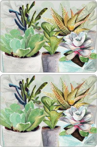 10623891 Pimpernel Набор подставок под горячее Pimpernel "Суккуленты" 40х29см, 4шт Дерево