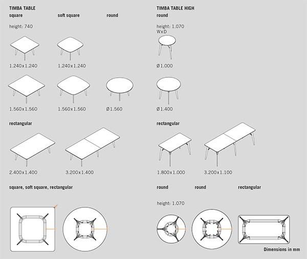 BENE Квадратный стол для переговоров Timba sun-id-1474154 - Вид №1