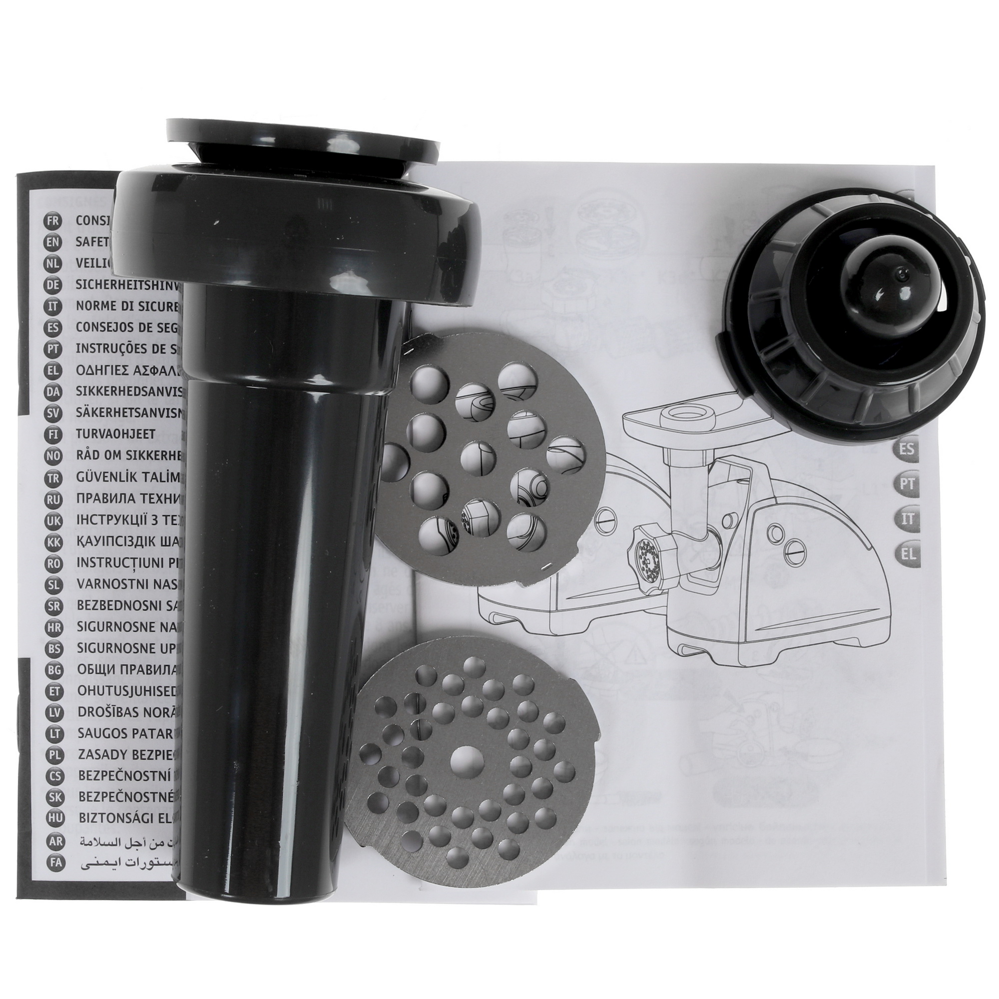 1398814 Мясорубка электрическая Moulinex ME684832 черный STDN-0012127 - Вид №8