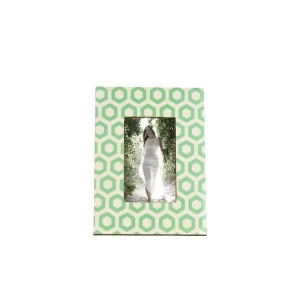 Фоторамка 19х24 см с геометрическим узором UNICO  255371 Белый;зеленый