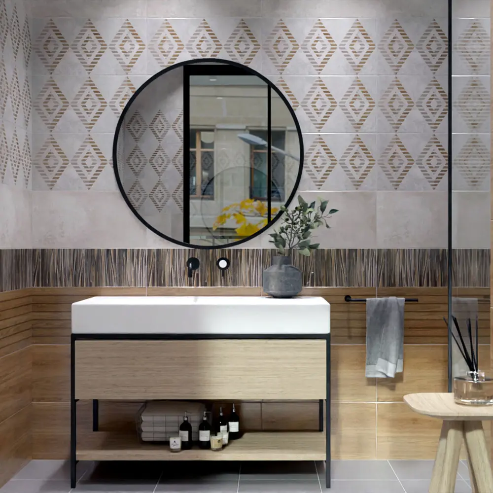 Керамическая плитка Нефрит-Керамика Эни светло-серая 30×60 см 89232591 STLM-0946988 - Вид №6