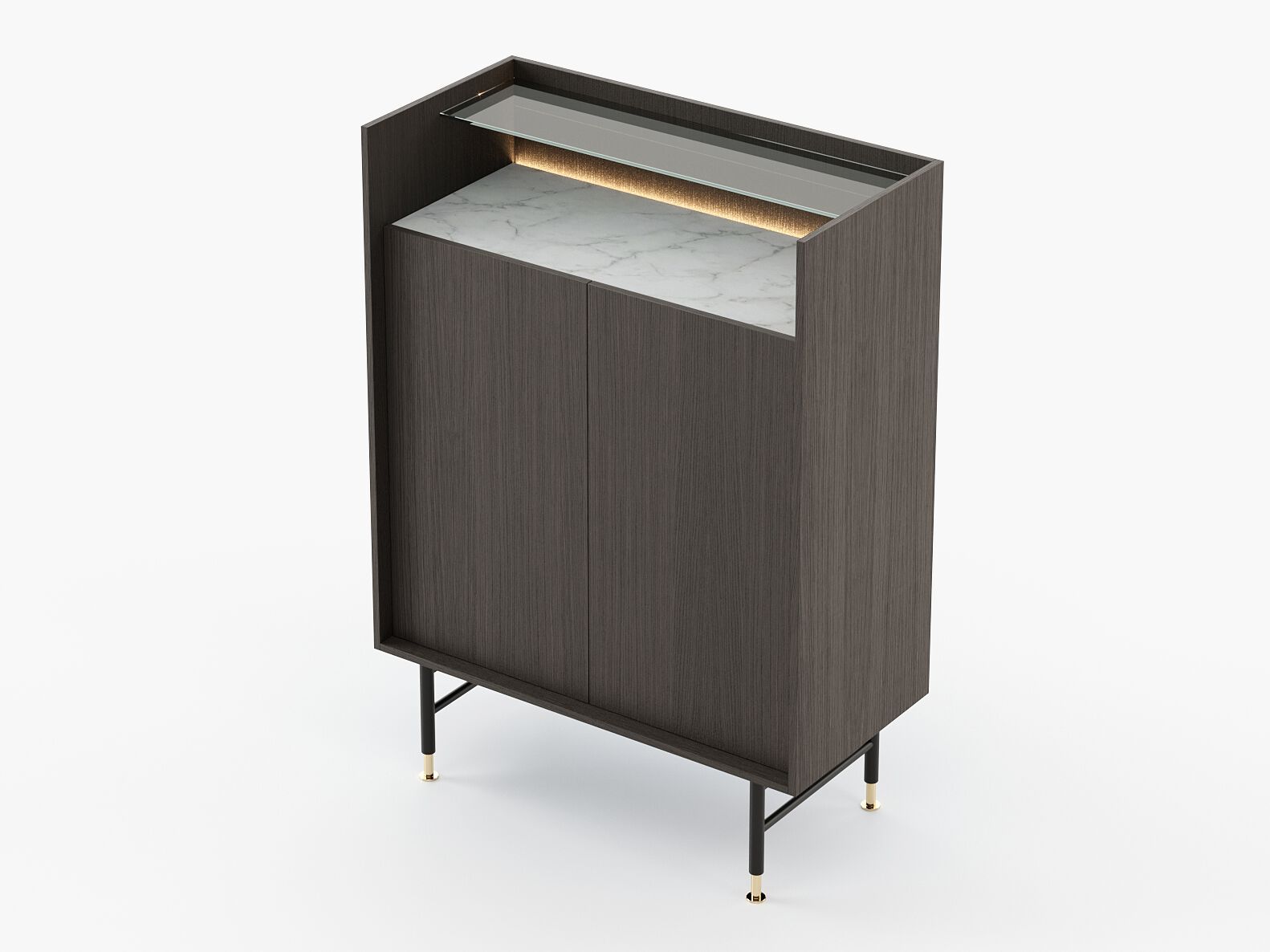 Деревянный барный шкаф со встроенным освещением Laskasas Essence ARCH-00085080 - Вид №6