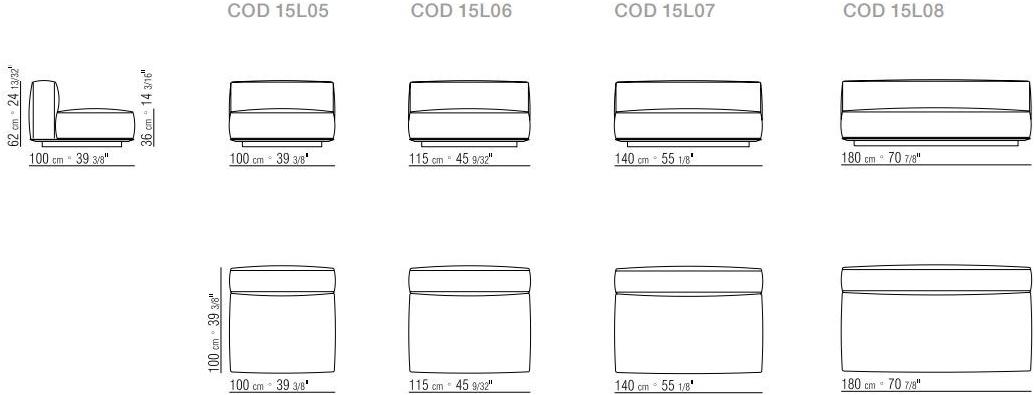 Flexform Модульный тканевый диван с шезлонгом Grandemare sun-id-1429926 - Вид №5