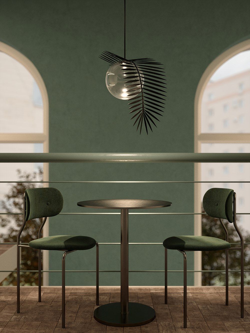 Металлический светодиодный подвесной светильник Cangini & Tucci Vegetal ARCH-00101487 - Вид №4