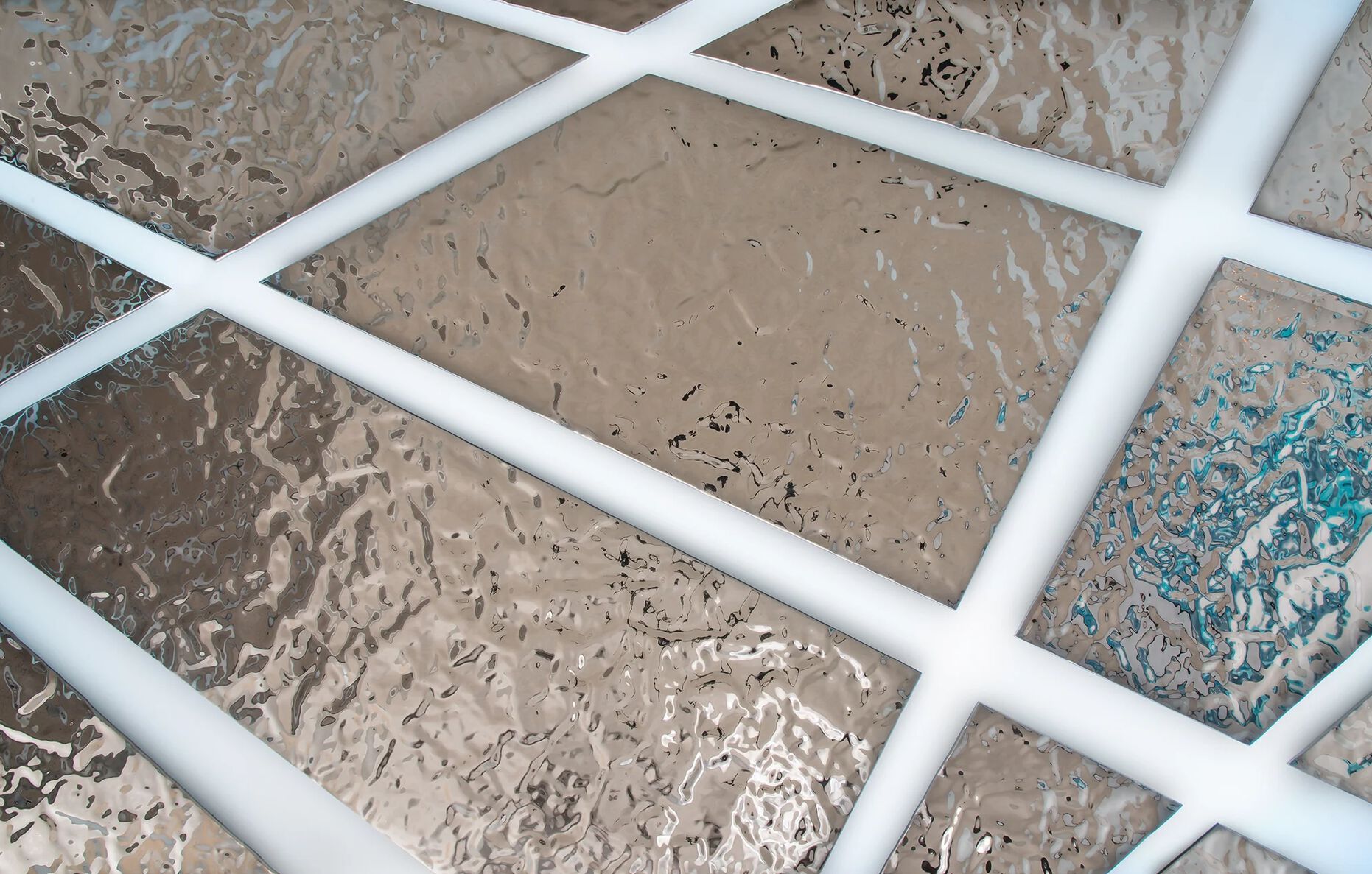 Декоративная стеклянная панель PlusObject AQUA SILVER ARCH-00061457 - Вид №5