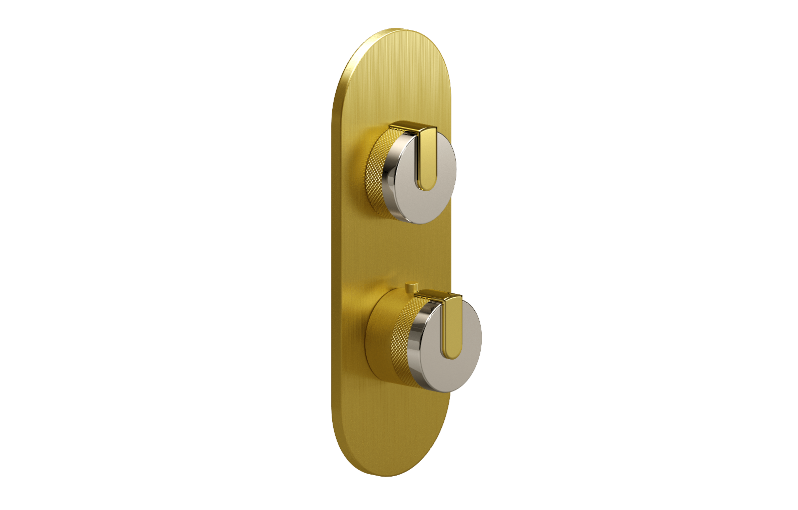 E-8026-R1PNE0-L1PB-BB-T Планка M-Series с 2 ручками - Внешняя часть GRAFF MOD+