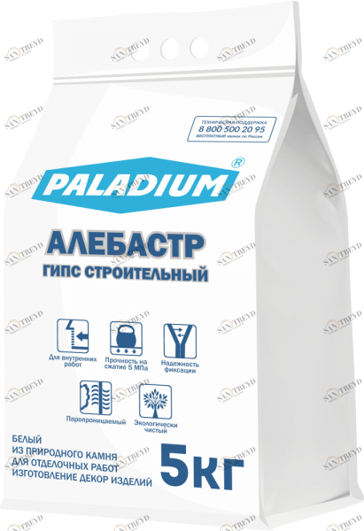 PL-AL/5 Алебастр PALADIUM - Гипс строительный, 5 кг Paladium 
