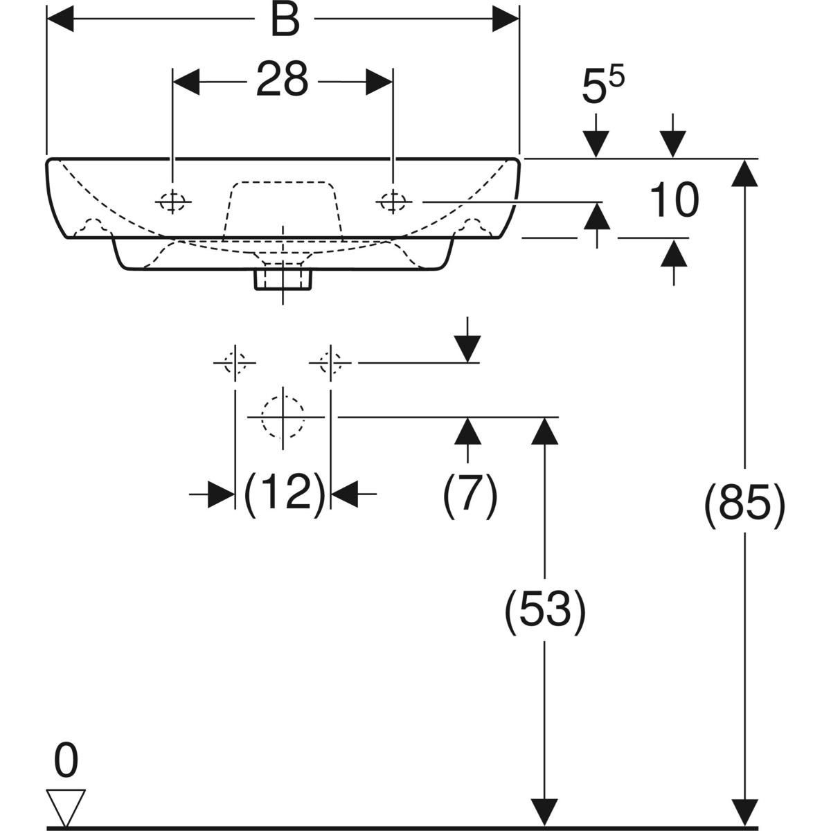 Умывальник из стекла Geberit SMYLE ARCH-00067281 - Вид №3