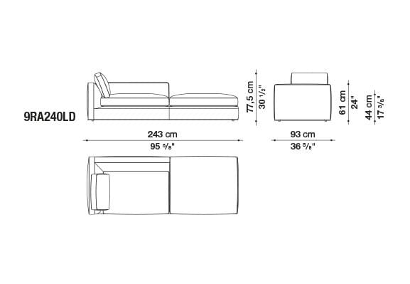 Ткань диван B&B Italia Ричард ARCH-00082196 - Вид №23