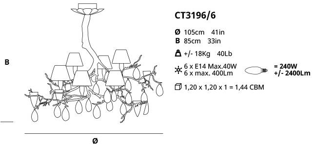 Serip Галогенный подвесной светильник из бронзы с кристаллами Fascinium sun-id-1365375 - Вид №1
