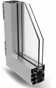 ALsistem Распашное окно из алюминия с терморазрывом Planet