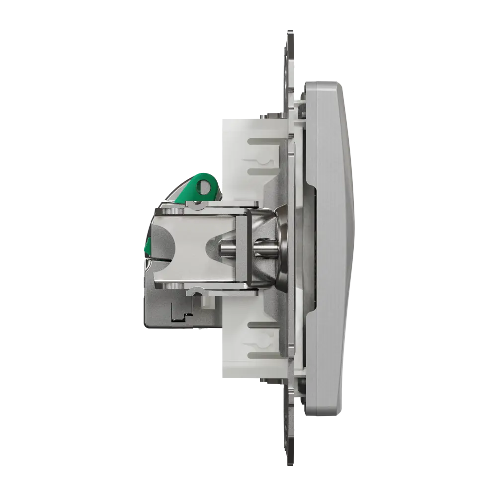 Розетка компьютерная встраиваемая Systeme Electric Sedna Design RJ45 cat 5E, цвет алюминий STLM-2023215 - Вид №3