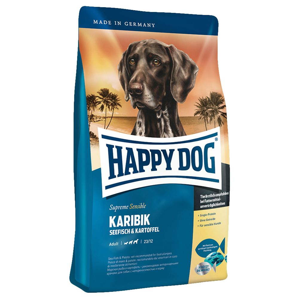 ПР0036326 Корм для собак Карибик морская рыба сух.12,5кг HAPPY DOG 