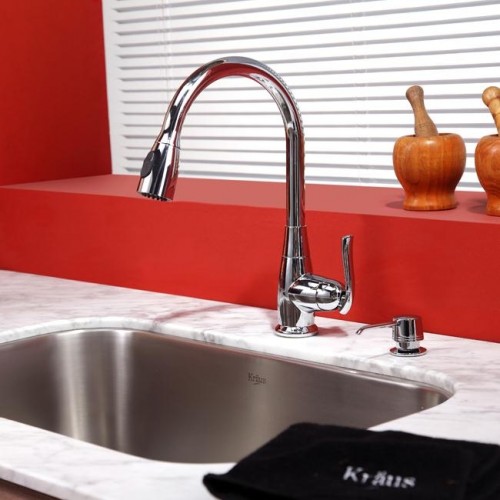 Кухонные смесители KPF-2230CH латунь krausru  - Вид №3