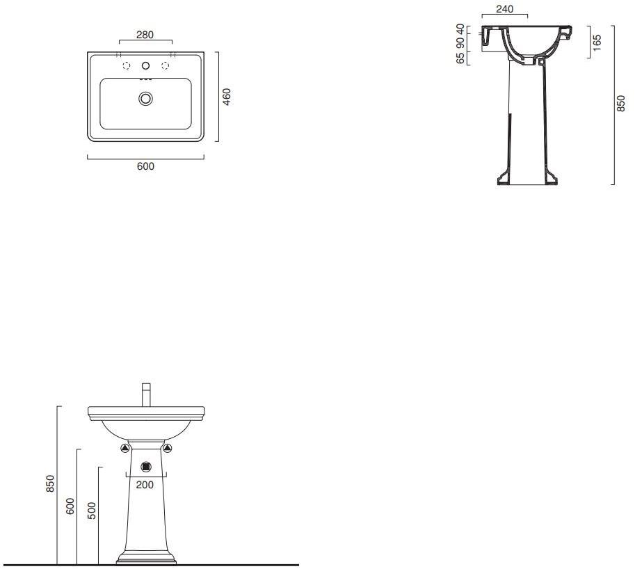 Накладная раковина на столешницу  овальная CERAMICA CATALANO Canova royal sun-id-1510191 - Вид №5