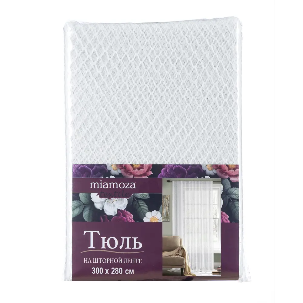 MIAMOZA Тюль Leopar белый на шторной ленте 300×280 см 89415798 STLM-1572576 - Вид №5