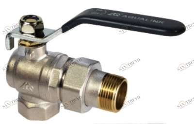 Кран шаровый амер. 3/4 L U г/ш угл. со сгоном руч. AQL 1174  AQL 1174 AQUALINK 181229